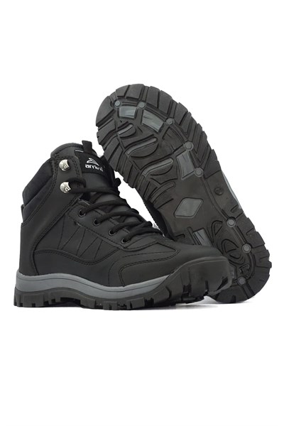 LETAO- Erkek Çocuk Soğuga Dayanıklı Fermuarlı Kürklü Trekking Bot