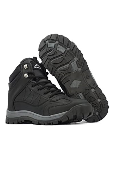 LETAO- Erkek Çocuk Soğuga Dayanıklı Fermuarlı Kürklü Trekking Bot