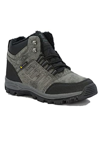 LETAO-Fermuarlı Kürklü Unisex Trekking Bot Soğuga Dayanıklı