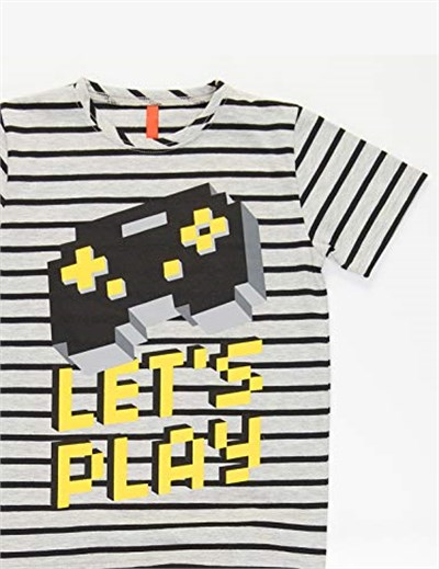 Lets Play Erkek Çocuk T-shirt Kapri Şort Takım