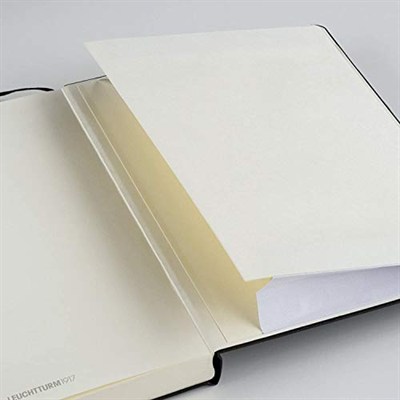Leuchtturm1917 Not Defteri Cep Boy (A6), Sert Kapak, 187 Numaralandırılmış Sayfa, Düz, Kırmızı