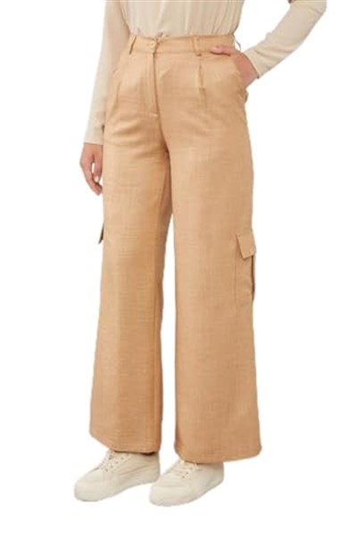 levidor Keten Kargo Pantolon 410077 Kadın