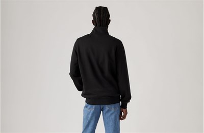 Levis Original Housemark 1/4 Zip Up Sweatshirt Erkek
