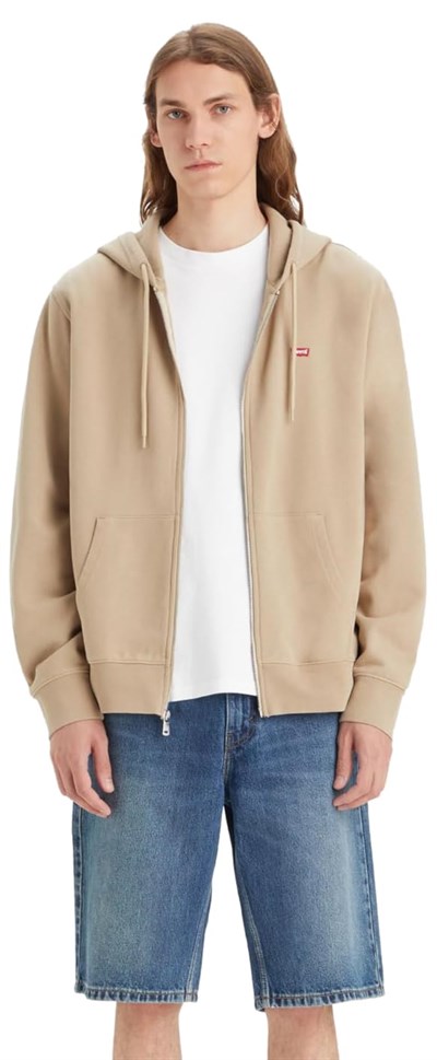 Levis Original Zip-Up Hoodie Sweatshirt Erkek