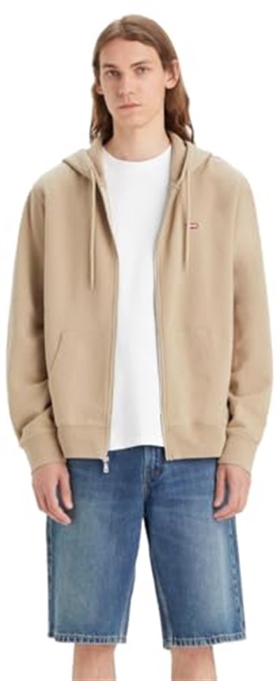 Levis Original Zip-Up Hoodie Sweatshirt Erkek