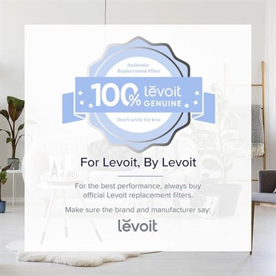 LEVOIT LV-H126 Hava Temizleyici Yedek Filtre, HEPA Filtre, Yüksek Verimli Aktif Karbon Filtre, 3 Ekstra Ön Filtre, LV-H126-RF, Siyah