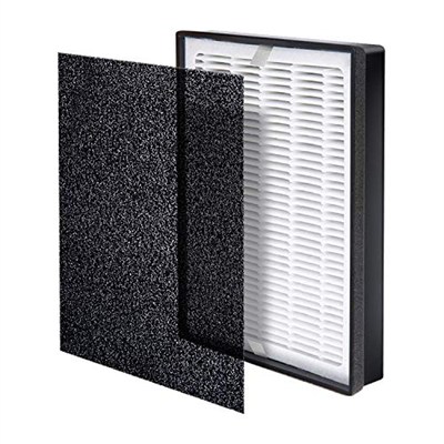 LEVOIT LV-H126 Hava Temizleyici Yedek Filtre, HEPA Filtre, Yüksek Verimli Aktif Karbon Filtre, 3 Ekstra Ön Filtre, LV-H126-RF, Siyah