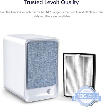 LEVOIT LV-H126 Hava Temizleyici Yedek Filtre, HEPA Filtre, Yüksek Verimli Aktif Karbon Filtre, 3 Ekstra Ön Filtre, LV-H126-RF, Siyah