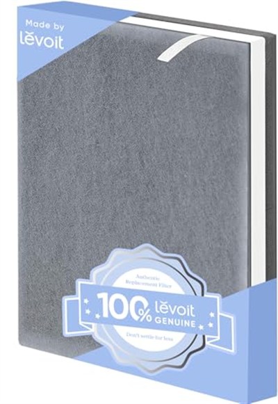 LEVOIT Vital100 Hava Temizleyici Değiştirme, HEPA Yüksek Verimli Aktif Karbon Filtre, Vital 100-RF, 1 Paket, Beyaz