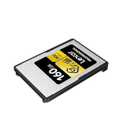 Lexar 160GB Profesyonel CFexpress Tip A Altın Serisi Hafıza Kartı, 900MB/sye Kadar Okuma, Sinema Kalitesi 8K Video, Dereceli VPG 400 (LCAGOLD160G-RNENG)