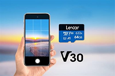 Lexar 633x 64 GB Micro SD Kart, microSDXC UHS-I Kart W/O SD Adaptör, microSD Hafıza Kartı, 100MB/s Okumaya kadar, A1, Class 10, U3, V30 (LMS0633064G-BNNAA)