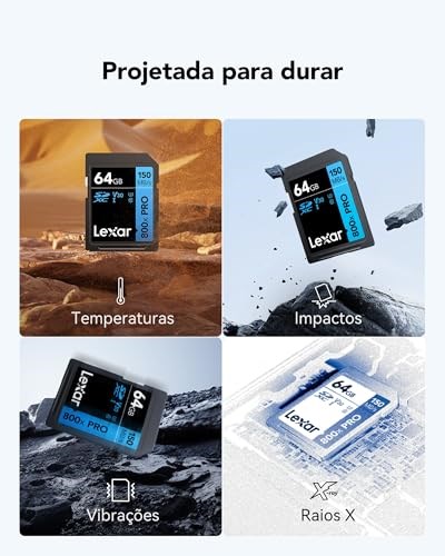 Lexar 64GB 800x Pro 150Mb/s SDXC Hafıza Kartı