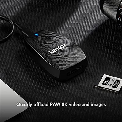 Lexar Professional CFexpress Tip B USB 3.2 Gen 2x2 Okuyucu, 1700 MB/snye Kadar Okuma, CFexpress Tip B Kartlar için Tasarlanmıştır (LRW550U-RNBNU)