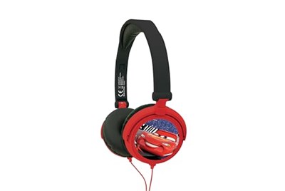 Lexibook Disney Pixar Arabalar Flash McQueen Stereo Kulaklık, Sınırlı Ses Gücü, Katlanabilir ve Ayarlanabilir, Kırmızı/Siyah, HP010DC - Seçenekler: Arabalar, Paw Patrol, Barbie, Bebek Köpekbalığı...