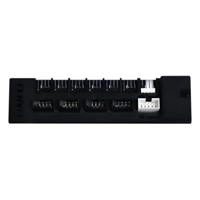Lian Li Evrensel USB ve PWM Fan Hub, 4 USB Başlıklı Fan Kontrol Cihazı - 6 Fan Bağlantı Noktası - Manyetik Montaj - 5V/4PIN - PSU/Anakart Evrensel Kılıf Uyumluluğu - Beyaz (EG-HUB01B)
