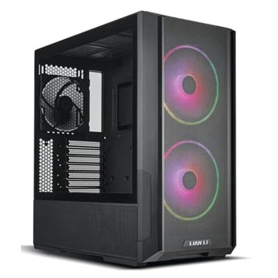 Lian Li Lancool 216 Black 2x160mm ARGB Fan/1x140mm Fan Temperli Cam USB 3.0 Mesh Siyah E-ATX Mid-Tower Gaming (Oyuncu) Kasa