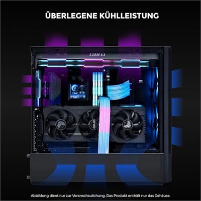 Lian Li Medium Case(2x140mm PWM ARGBfans,2x120 PWMfans) Black