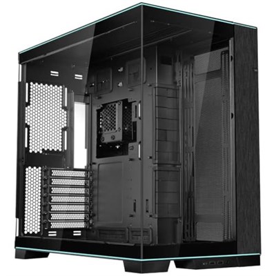 Lian Li O11D EVO RGB Oyun Bilgisayarı Kasası ATX Siyah - RGB Aydınlatmalı Midi Tower PC Kasası, 455 mmye Kadar Ekran Kartları, 420 mmye kadar Radyatör, Siyah PC Case Çelik, Alüminyum,