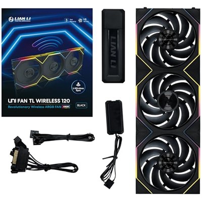 Lian Li UNI FAN TL WIRELESS 3x120mm Siyah Kasa Fanı (G99.12TL1W3B.00)