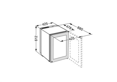 Liebherr Zkes 453 Elektronik Puro Dolabı Humidor