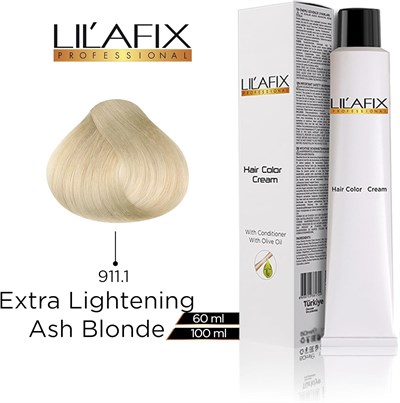 Lilafix Tüp Saç Boyası 60 ml 911.1 Ekstra Açıcı Küllü Sarı