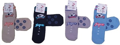 Lilyy Baby & Kids Socks Lilyy 12 Çift Taban Kaydırmaz Soket Çorap Çok Renkli 5-6 Yaş