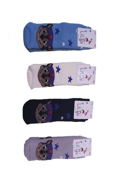 Lilyy Baby & Kids Socks Lilyy 3 Çift Havlu Soket Çorap Çok Renkli 1-2 Yaş