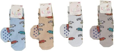 Lilyy Baby & Kids Socks Lilyy Baby & Kids Socks 12 Adet Taban Kaydırmaz Soket Çorap Çok Renkli 1-2 Yaş