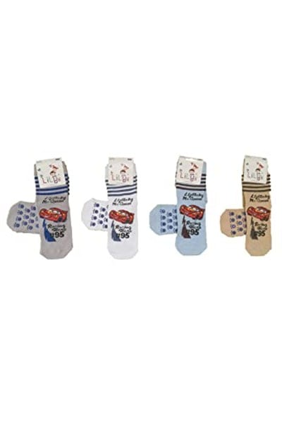 Lilyy Baby & Kids Socks Lilyy Baby & Kids Socks 6 Adet Taban Kaydırmaz Soket Çorap Çok Renkli 3-4 Yaş