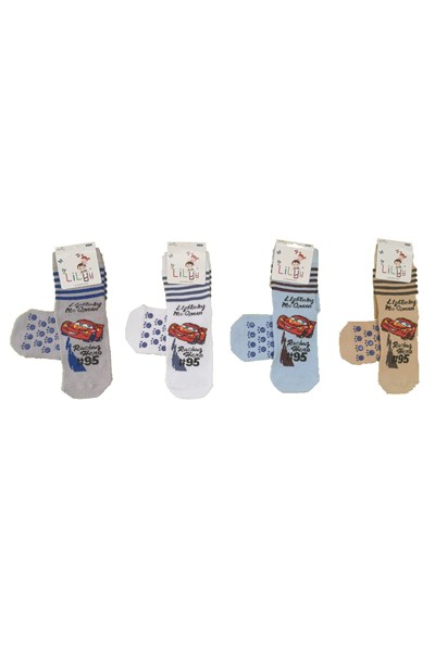 Lilyy Baby & Kids Socks Lilyy Baby & Kids Socks 6 Adet Taban Kaydırmaz Soket Çorap Çok Renkli 3-4 Yaş