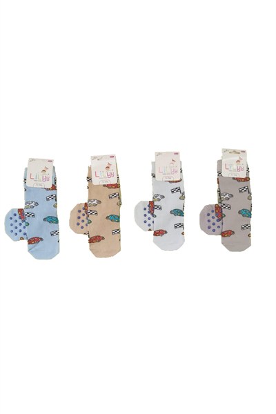 Lilyy Baby & Kids Socks Lilyy Baby & Kids Socks 12 Adet Taban Kaydırmaz Soket Çorap Çok Renkli 1-2 Yaş