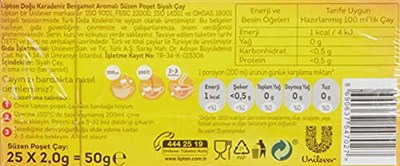 Lipton Doğu Karadeniz Bardak Poşet Çay 25li Paket