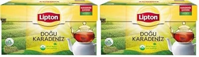 Lipton Doğu Karadeniz Demlik Süzen Poşet Bergamot Aromalı Siyah Çay 100lü Paket (2 paketi)