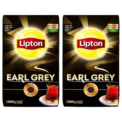 Lipton Earl Grey Bergamot Aromalı Dökme Çay 1000 gr x 2 Adet