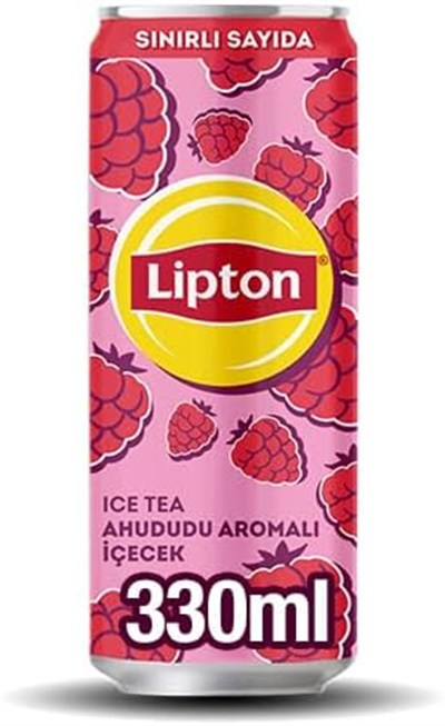 Lipton Ice Tea Ahududu Aromalı Soğuk Çay Kutu 330 Mililitre