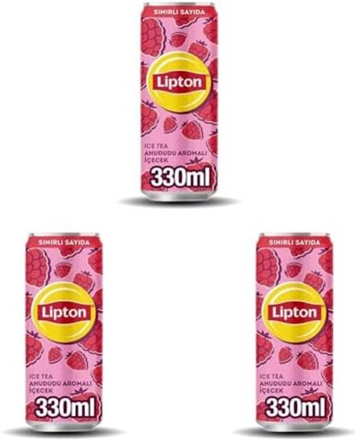 Lipton Ice Tea Ahududu Aromalı Soğuk Çay Kutu 330 Mililitre