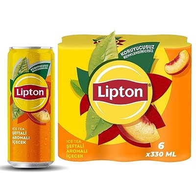 Lipton Ice Tea Şeftali Kutu 6x330 ml