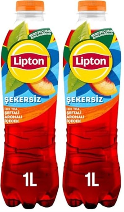 Lipton Ice Tea Şekersiz Şeftali Şekersiz İçecek 1000 ml 2li paket