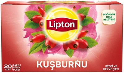 Lipton Kuşburnu Bitki Meyve Çayı, 20li