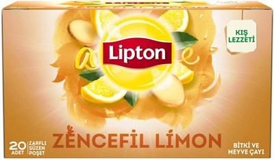 Lipton Zencefil Ve Limon Bardak Poşet Bitki Çayı 20li Paket