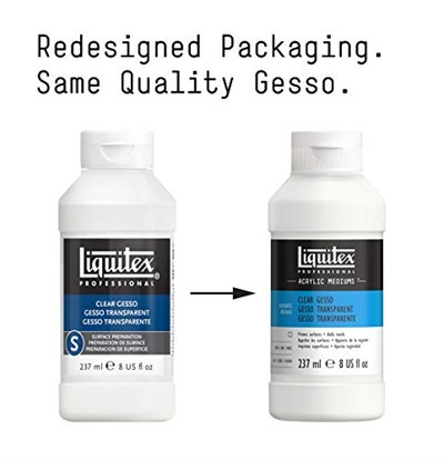Liquitex Profesyonel Gesso, akrilik boyalar için astar, ışık ve eskimeye dayanıklı astar, kullanıma hazır - beyaz