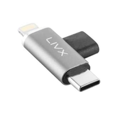 Livx Type C To Lightning/Type C Şarj ve 5Gbps Veri Aktarımı iPhone Yuva Çevirici Dönüştürücü Otg Adaptör Otgbt - Seçenekler: Tek Adet, İki Adet