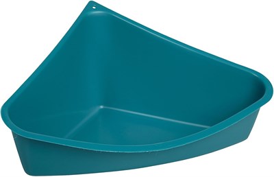 Lixit Gelincikler, Tavşanlar, Sıçanlar, Kobaylar ve Diğer Küçük Hayvanlar için Köşe Çöp Tavası (Mavi 1li Paket) - Seçenekler: Small, Small (3 paketi)
