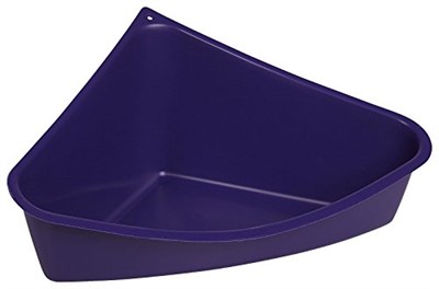 Lixit Gelincikler, Tavşanlar, Sıçanlar, Kobaylar ve Diğer Küçük Hayvanlar için Köşe Çöp Tavası (Mavi 1li Paket) - Seçenekler: Small, Small (3 paketi)