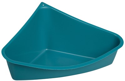 Lixit Gelincikler, Tavşanlar, Sıçanlar, Kobaylar ve Diğer Küçük Hayvanlar için Köşe Çöp Tavası (Mavi 1li Paket) - Seçenekler: Small, Small (3 paketi)
