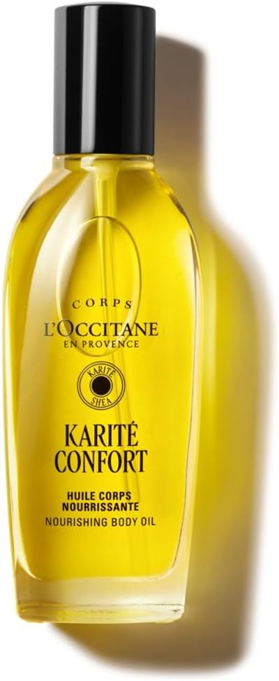 LOccitane Shea Vücut Bakım Yağı, Shea ve Hint Yağı İçeren Besleyici, 100 ml