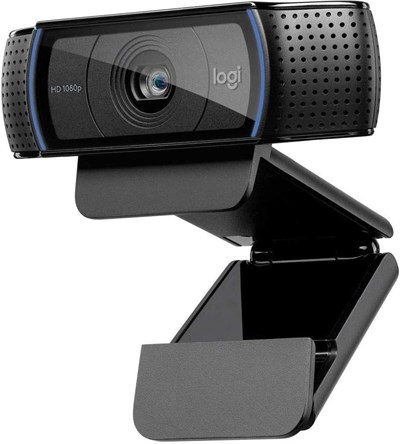 Logitech C920 HD Pro Webcam (USB, otomatik odaklama, mikrofon) siyah