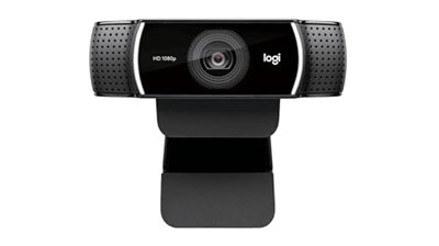 Logitech C922 PRO HD Web Kamerası, 1080p/30 FPS Çözünürlük, RightLight 2 ile Otomatik Işık Düzeltme, Çift Gürültü Önleyici Mikrofon, Premium XSplit Lisanslı, Siyah