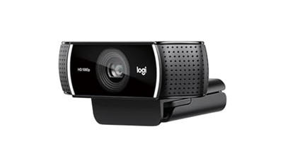 Logitech C922 PRO HD Web Kamerası, 1080p/30 FPS Çözünürlük, RightLight 2 ile Otomatik Işık Düzeltme, Çift Gürültü Önleyici Mikrofon, Premium XSplit Lisanslı, Siyah