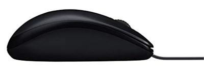 Logitech M90 USB Kablolu Mouse, PC, Mac, Dizüstü Bilgisayar ile Uyumlu, 1000 DPI Optik İzleme, Sağ ve Sol Elle Kullanıma Uygun, Siyah